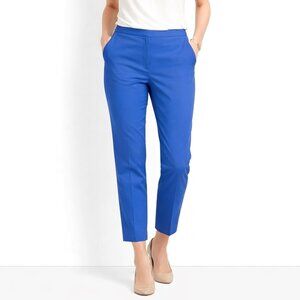 Charter Club Blue Flat Front Tummy Slimming Ankle Pants Womens 12 Petite NWT